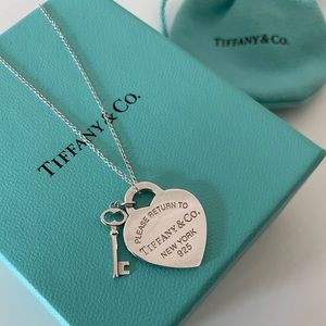 Tiffany Heart Tag with Key Pendant